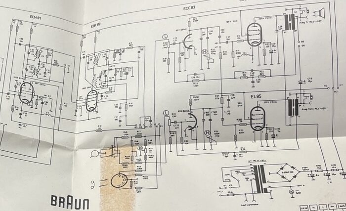 Vintage Audio Schematic e1683134123687